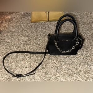 Black Handbag with Chain Strap